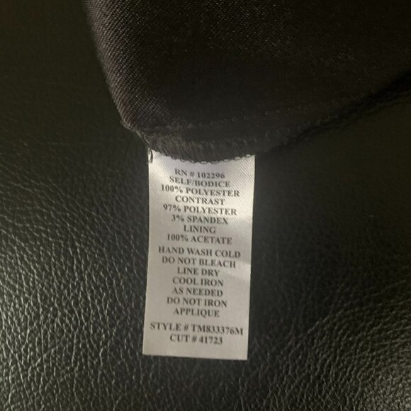 Connected Apparel Dress Special Occasion Black with Lace size 8. - Picture 13 of 15